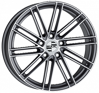 Диск MAK Leipzig 9,5x21 5x112 ET25 DIA 66,45 Gun Metallic Mirror Face
