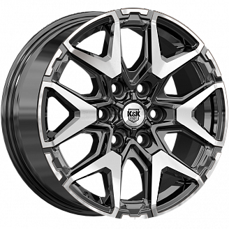 Диск K&K Гангут (KC1176-00) 7,5x18 6x139,7 ET36 100,1 Алмаз черный