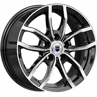 Диск K&K Фрост (KC1048-01) 6,5x15 5x100 ET38 DIA 57,1 Алмаз черный
