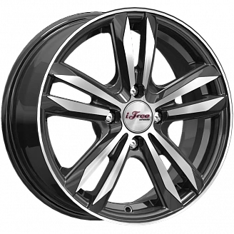 Диск iFree Маскот (KC870-01) 6x15 4x100 ET35 DIA 67,1 Блэк Джек