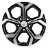 Диск KHW 1606  6,5x16 5x114,3 ET45 60,1 Black-FP (Toyota Corolla) цилиндр