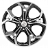 Диск KHW 1606  6,5x16 5x114,3 ET43 67,1 Black (Hyundai Sonata)