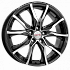 Диск K&K Твист 7,5x17 5x114,3 ET41 DIA 67,1 Алмаз черный