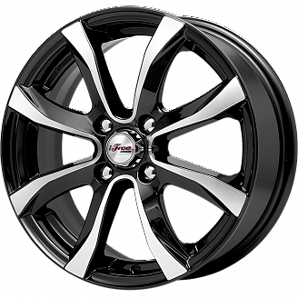 Диск iFree Дайс (KC696-04) 6x15 4x114,3 ET40 DIA 66,1 Блэк джек